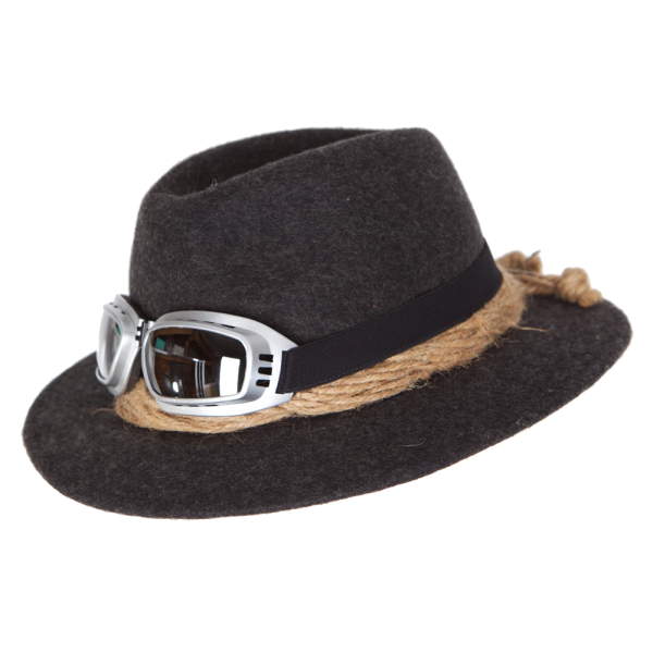 Herren Hut mit Gletscherbrille