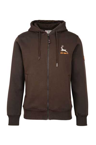 Hoodie mit Reißverschluss und Motiv