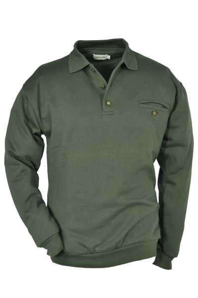 Sweatshirt mit Polokragen