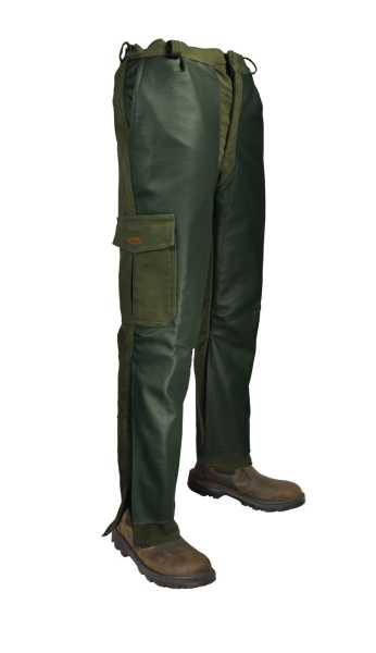 Schwedenhose mit Lederbesatz
