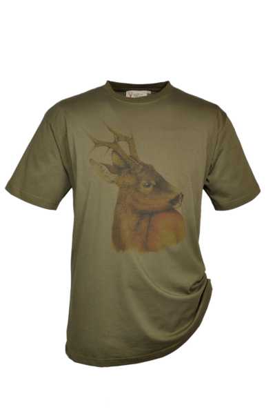 Unisex T-Shirt mit Motiv "Rehbock"